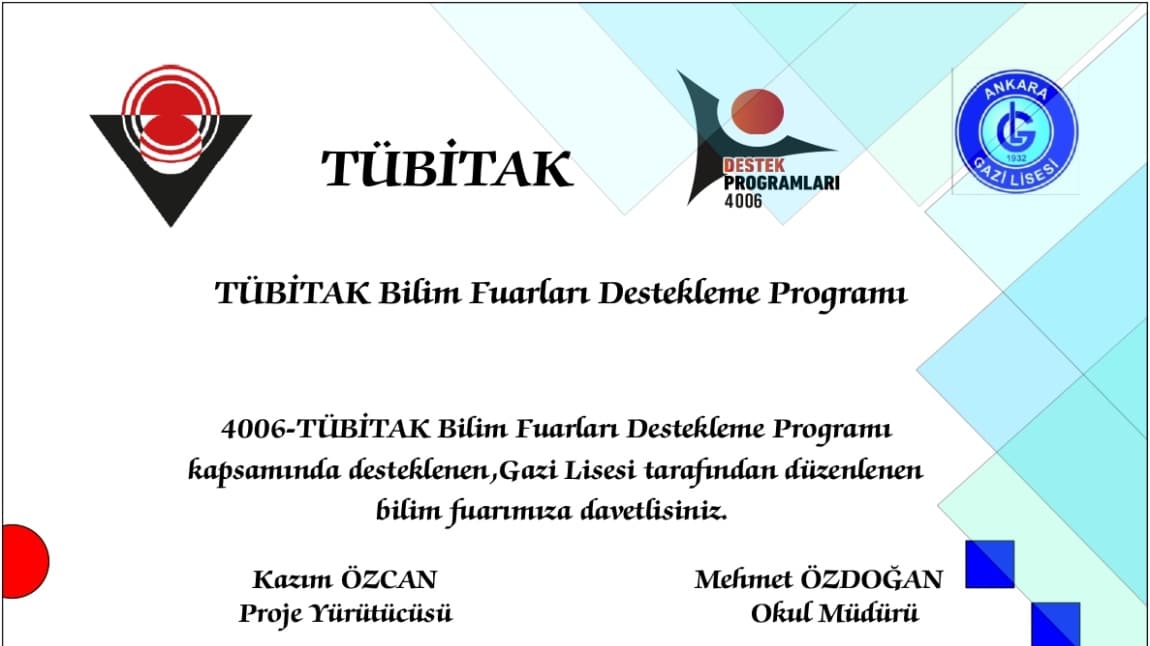 Tübitak Bilim Fuarı'na Davet